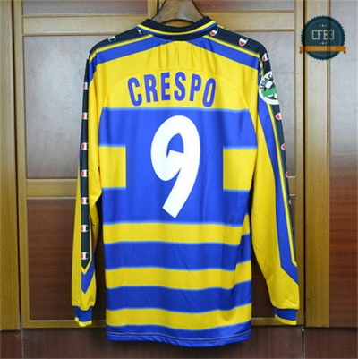 Camiseta 1999-00 Parma Manga Larga 1ª Equipación (9 Crespo)