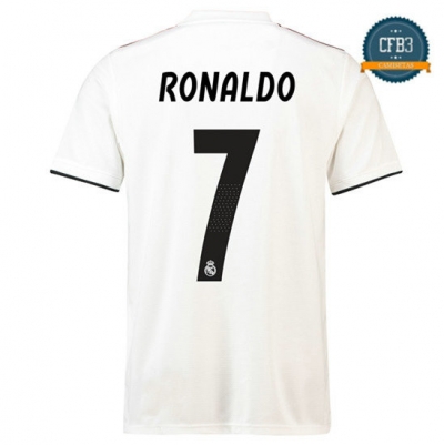 Camiseta Real Madrid 7 Ronaldo 1ª Equipación 2018