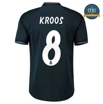 Camiseta Real Madrid 8 Kroos 2ª Equipación 2018
