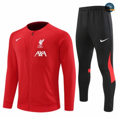 Crear Cfb3 Camiseta Chaqueta Chándal Liverpool Equipación Rojo 2022/2023