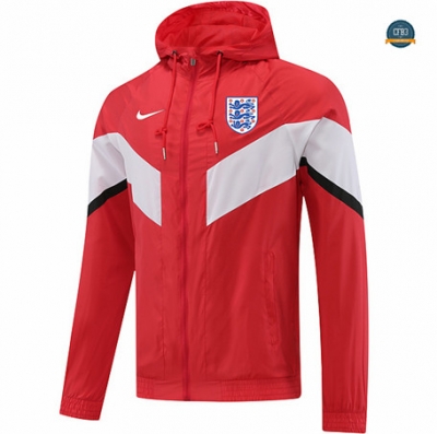 Diseñar Cfb3 Camiseta Chaqueta Rompevientos Inglaterra Equipación Rojo 2022/2023