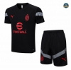 Diseñar Cfb3 Camiseta Entrenamiento AC Milan + Pantalones Equipación Negro 2022/2023