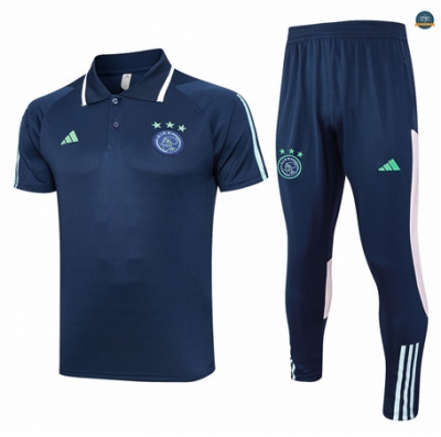 Diseñar Cfb3 Camiseta Entrenamiento Ajax + Pantalones Equipación Azul Marino 2023/2024