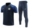 Nuevas Cfb3 Camiseta Entrenamiento Chelsea Polo + Pantalones Equipación Azul 2022/2023