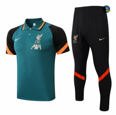 Diseñar Cfb3 Camiseta Entrenamiento Liverpool + Pantalones Equipación Verde 2022/2023