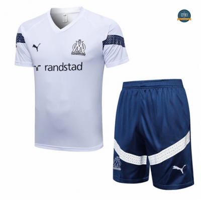 Venta Cfb3 Camisetas Entrenamiento Marsella + Pantalones Equipación Blanco 2022/2023