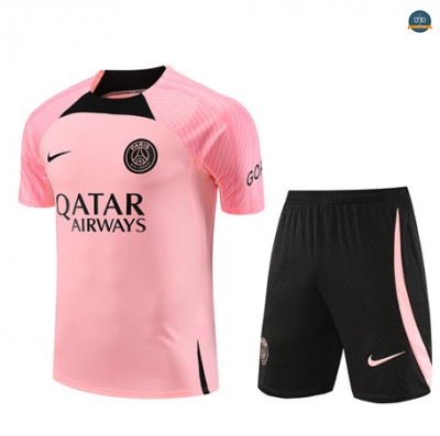 Outlet Cfb3 Camiseta Entrenamiento Paris Paris Saint Germain + Pantalones Cortos Equipación Rosa 2023/2024