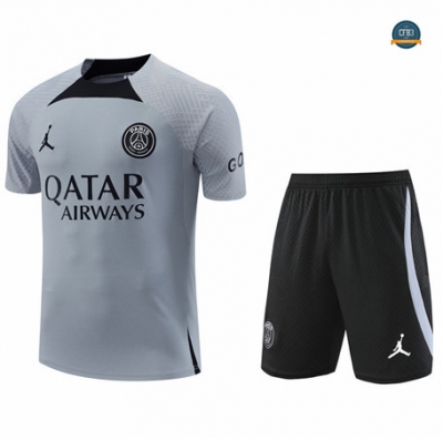Crear Cfb3 Camiseta Entrenamiento Paris Paris Saint Germain + Pantalones Equipación Gris 2022/2023