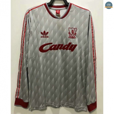 Cfb3 Camisetas 1989-91 Liverpool Equipación 2ª Manga larga