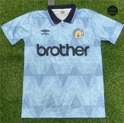 Cfb3 Camiseta Rétro Manchester City Equipación 1ª 1989