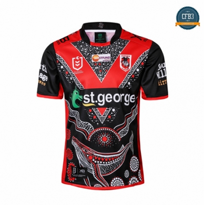 Cfb3 Camiseta Rugby St George Illawarra Dragons Edición Hero 2019/2020
