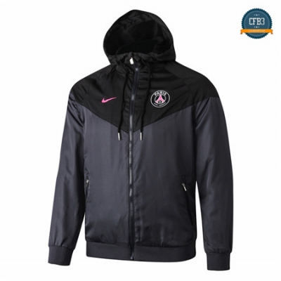 Cfb3 Camisetas D225 Chaqueta Rompevientos PSG Negro Sombrero 2019/2020