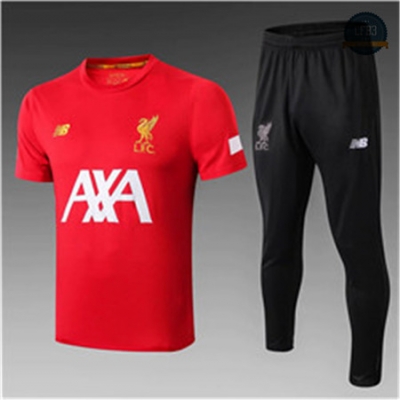 Cfb3 Camisetas D178 Entrenamiento Liverpool Rojo/Negro 2019/2020 Cuello redondo