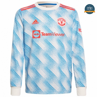 Cfb3 Camiseta Manchester United 2ª Equipación Manga larga 2021/2022