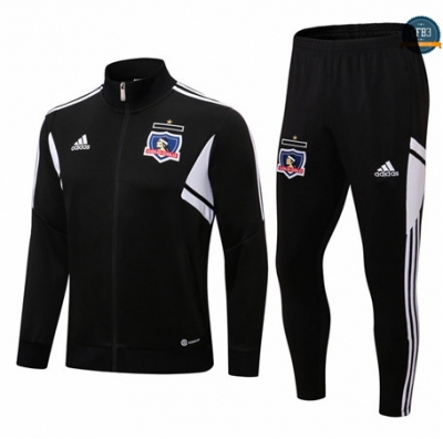 cfb3 camisetas Chaqueta Chandal Colo Colo FC Equipación Negro 2022/2023