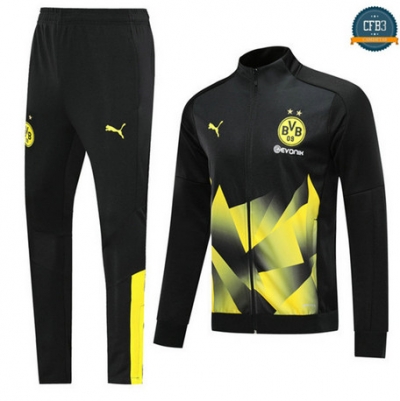 Cfb3 D23 Chaqueta Chándal Borussia Dortmund Negro/Amarillo 2019/2020