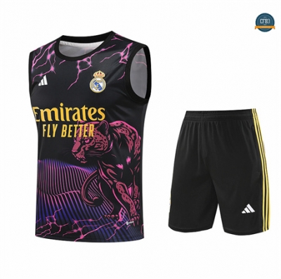 Comprar Camiseta Entrenamiento futbol Sin Mangas Real Madrid 2024/2025 rosa + Pantalón Corto
