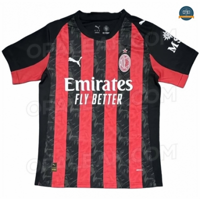 Diseño Camiseta futbol AC Milan 1ª Equipación 2025/2026