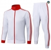 Diseño Chaqueta Chándal Fútbol Bayern Munich Equipación Blanco/rojo 2025/2026