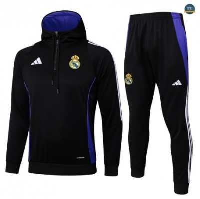 Ofertas Sudadera con Capucha Real Madrid Equipación negro/Violeta 2025/2026