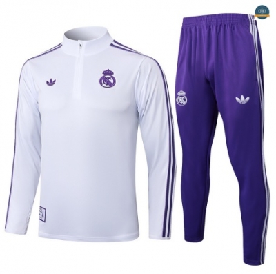 Venta Chándal Fútbol Real Madrid Enfant Equipación Blanco/Violeta 2025/2026