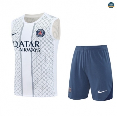 Replicas sin mangas Paris Saint Germain Equipación Blanco/Azul 2025/2026