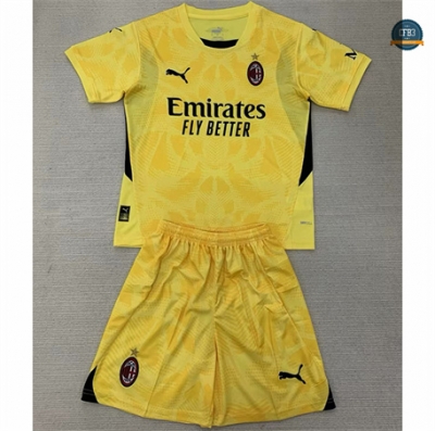 Nuevas Camiseta AC Milan Niño Equipación Portero Amarillo 2024/2025