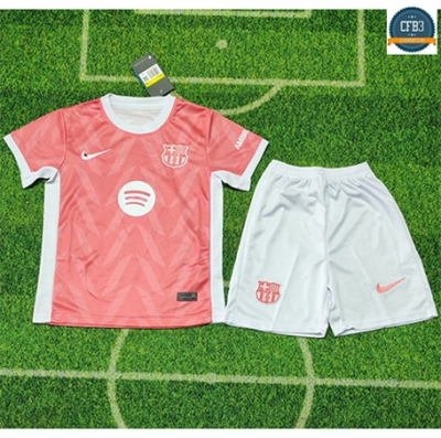 Camiseta futbol Especial Barcelona Niño Equipación Rosa 2025/2026
