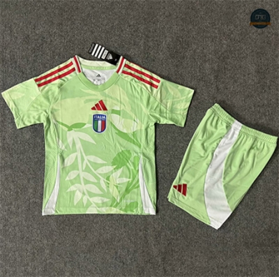 Crear Camiseta futbol Italia Niño Equipación Verde 2025/2026
