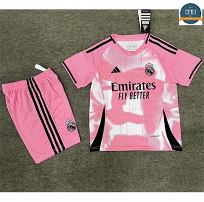 Camiseta futbol Real Madrid Niño Equipación Especial Rosa 2025/2026