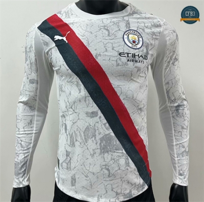 Cfb3 Camiseta futbol Manchester City Player Equipación 2ª Equipación Manga Larga 2025/2026