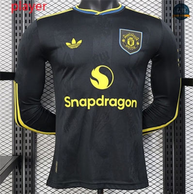 Camiseta futbol Manchester United Player 3ª Equipación Manga Larga 2025/2026