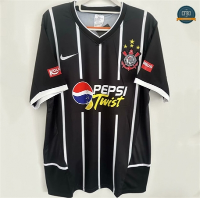 Cfb3 Camiseta futbol Retro 2003 Corinthians 2ª Equipación