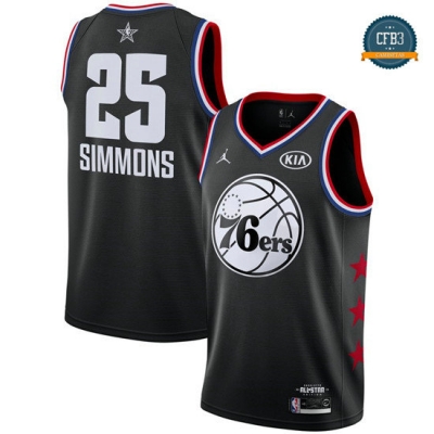 cfb3 camisetas Ben Simmons - 2019 All-Star Negro