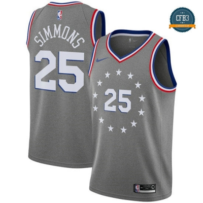cfb3 camisetas Ben Simmons, Philadelphia 76ers 2018/19 - City Edition