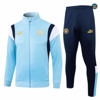 Cfb3 Camiseta Chaqueta Chándal Manchester City Equipación azul claro 2024/2025