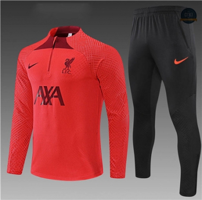 Cfb3 Camiseta Chándal Niños Player Liverpool Equipación Rojo/Negro 2022/2023 C343