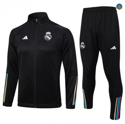 Nuevas Cfb3 Chaqueta Chándal Real Madrid Equipación Negro 2023/2024 replicas