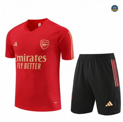 Venta Cfb3 Camiseta Entrenamiento Arsenal + Pantalones Cortos Equipación Rojo 2023/2024 online