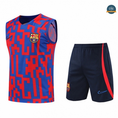 Cfb3 Camiseta Barcelona Chaleco Pantalones Equipación Rojo/Azul/Azul Profundo 2022/2023 C419