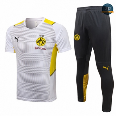 Cfb3 Camiseta Borussia Dortmund + Pantalones Equipación Blanco 2021/2022