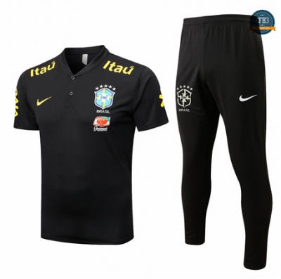 Cfb3 Camiseta Entrenamiento Brasil + Pantalones Equipación Negro 2022/2023 f349