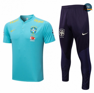 Cfb3 Camiseta Entrenamiento Brasil + Pantalones Equipación Azul 2022/2023 f351