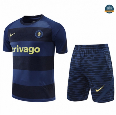 Cfb3 Camiseta Chelsea + Pantalones Equipación Azul Profundo 2022/2023 C536