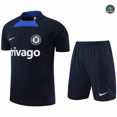 Cfb3 Camiseta Chelsea + Pantalones Equipación Azul Profundo 2022/2023 C539