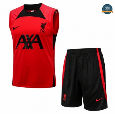 Cfb3 Camiseta Entrenamiento Liverpool Chaleco + Pantalones Equipación Rojo 2022/2023 f357