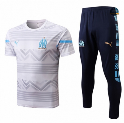 Cfb3 Camiseta Marsella + Pantalones Equipación Blanco/Azul Profundo 2022/2023 C453