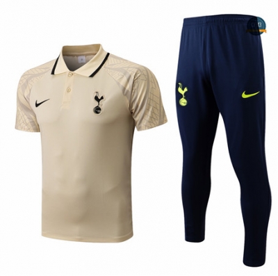 Cfb3 Camiseta polo Tottenham Hotspur + Pantalones Equipación Kaki/Azul Profundo 2022/2023 C576