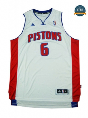 cfb3 camisetas Josh Smith, Detroit Pistons - Blancoo