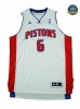 cfb3 camisetas Josh Smith, Detroit Pistons - Blancoo